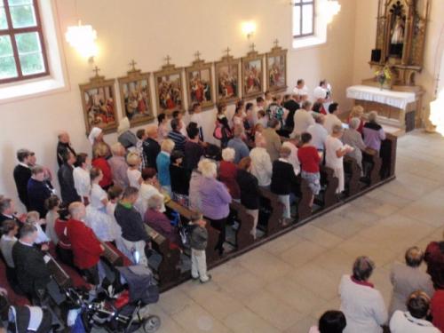 Potní mše se&nbsp;konala za&nbsp;účasti souborů Javor, Pomněnka a&nbsp;hstů z&nbsp;Bavorska