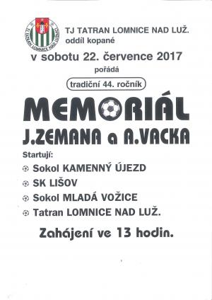 Memoriál J. Zemana a A. Vacka 1