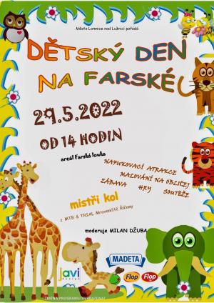 plakát dětský den na farské 2022