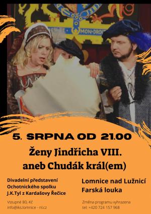 plakát - divadlo na farské louce 5. srpna