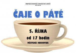 plakát - Čaje o páté 5.10.