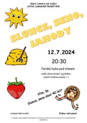 letní kino na Farské - 12.7. - Slunce, seno, jahody