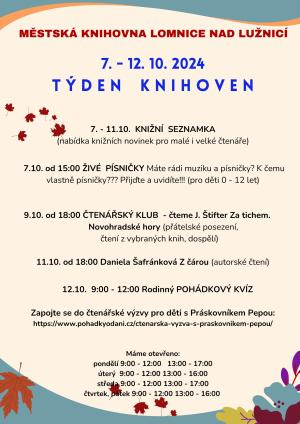 Týden knihoven 7.10.-12.10.2024