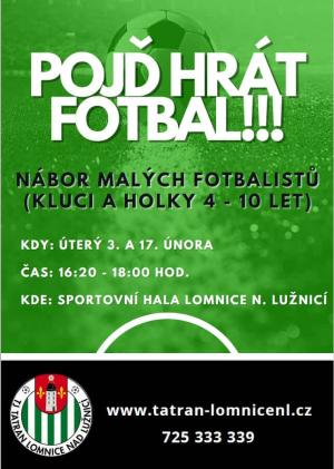 Nábor malých fotbalistů