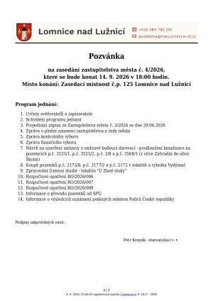 pozvánka